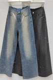 Embellished Straight-Leg Jeans