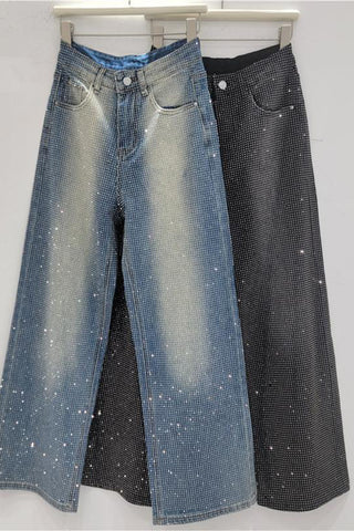 Embellished Straight-Leg Jeans