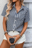 Classic Gingham Shirt with Buttons