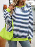 Striped Casual Sweatshirt