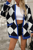 Geometric Patterned Cardigan