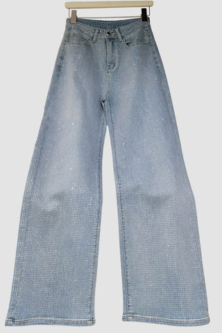 Sparkling Straight-Leg Jeans