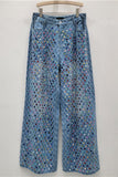Rhinestone Straight-Leg Jeans