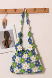 Floral Crochet Shoulder Bag