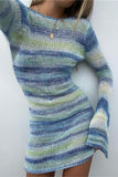 Stripe Pattern Casual Dress