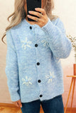 Floral Button-Up Cardigan