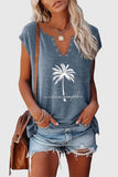 Dragonfly Graphic V-Neck T-Shirt