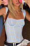Gingham Check Sleeveless Camisole