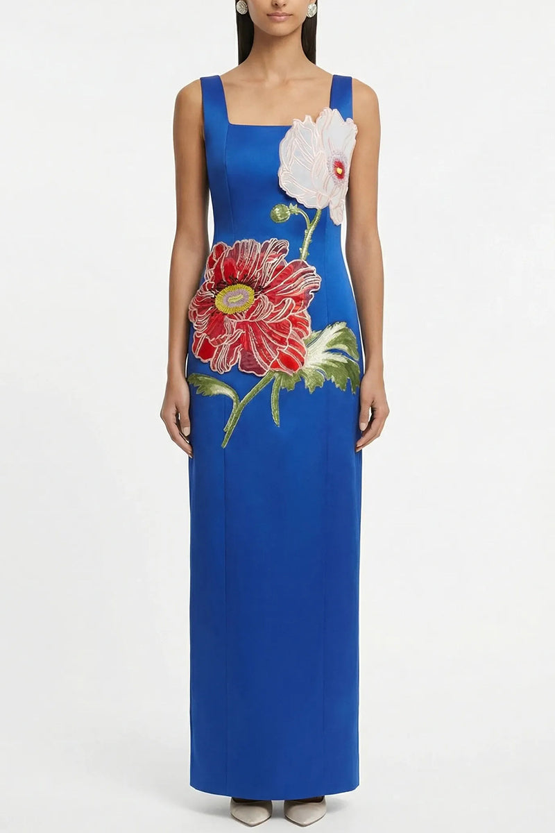 Floral Embellished Maxi Dress