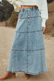 Bohemian A-Line Midi Skirt