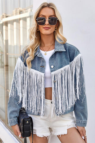 Fringe Denim Jacket