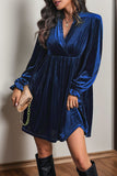 Elegant Long-Sleeve Casual Dress