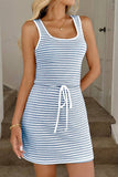 Striped Casual Tank Dress