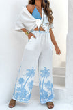 Printed Shirt and Pants Set