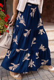 Elegant Floral Maxi Skirt