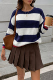 Striped Crew-Neck Sweater
