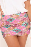 Sequin Mini Skirt