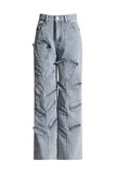 Stylish Floral Straight Jeans