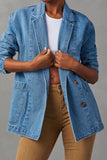 Classic Buttoned Denim Jacket