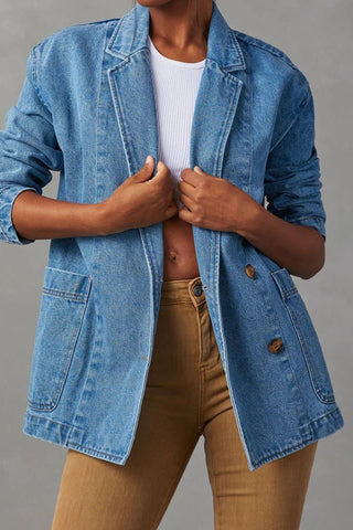 Classic Buttoned Denim Jacket