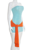 Strapless Bodycon Casual Dress