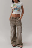 Scenic Print Fitted T-Shirt
