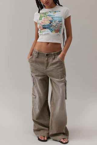 Scenic Print Fitted T-Shirt