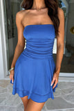 Strapless Casual Mini Dress