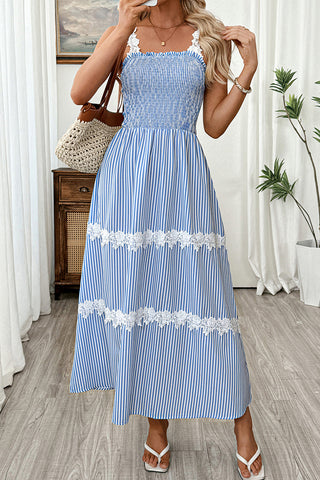 Striped Sleeveless Casual Dress