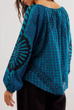 Bohemian Long-Sleeve Blouse