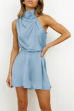 Halter Neck Short Romper
