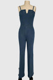 Wide-Leg Strappy Jumpsuit
