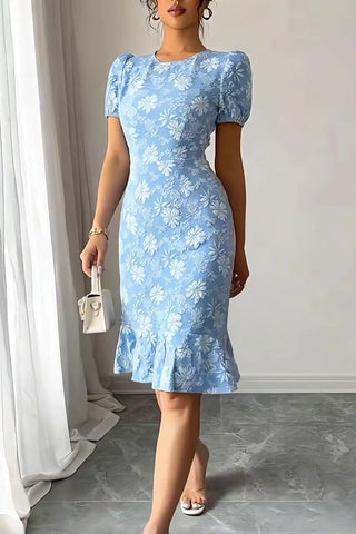 Elegant Floral Casual Dress
