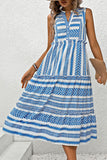 Sleeveless Geometric Casual Dress