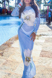Floral Pattern Long Sundress