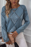 Sequin Embellished Knit Sweater
