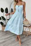 Striped Casual Midi Dress
