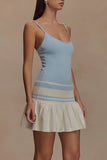 Striped Spaghetti Strap Casual Dress