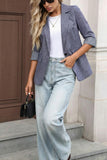 Single-Button Tailored Blazer