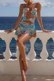 Cut-Out Halter Vacation Dress