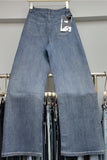Rhinestone Straight-Leg Jeans
