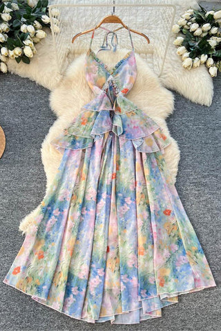Elegant Layered Vacation Dress