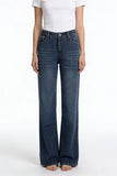 Classic Wide-Leg Denim Jeans
