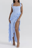 Ruffled Sleeveless Casual Dress