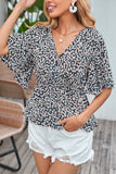 Floral V-Neck Peplum Blouse