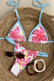 Floral Triangle Bikini Set