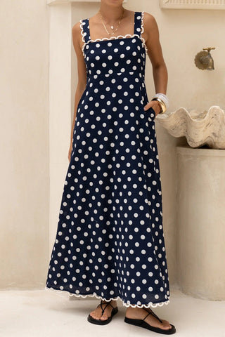 Polka Dot Maxi Dress
