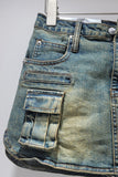 Pocket-Detail Mini Skirt