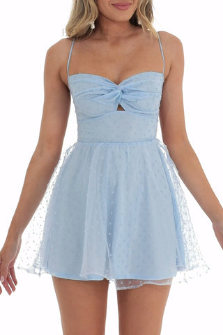 Bowknot Detail Casual Mini Dress