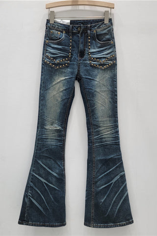 Studded Flare Jeans